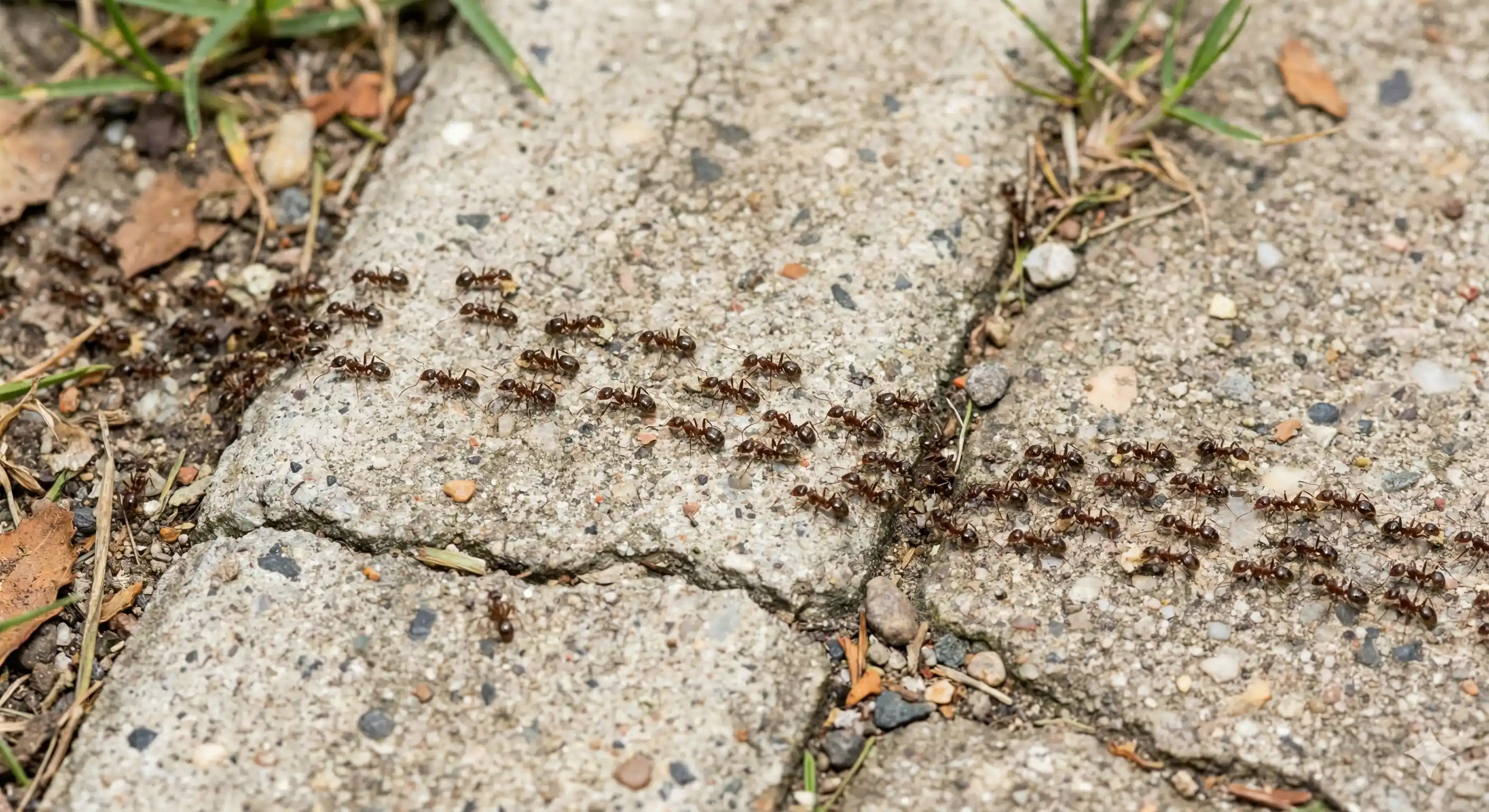 Professional Argentine ant control technician inspecting and treating property for super colony infestation