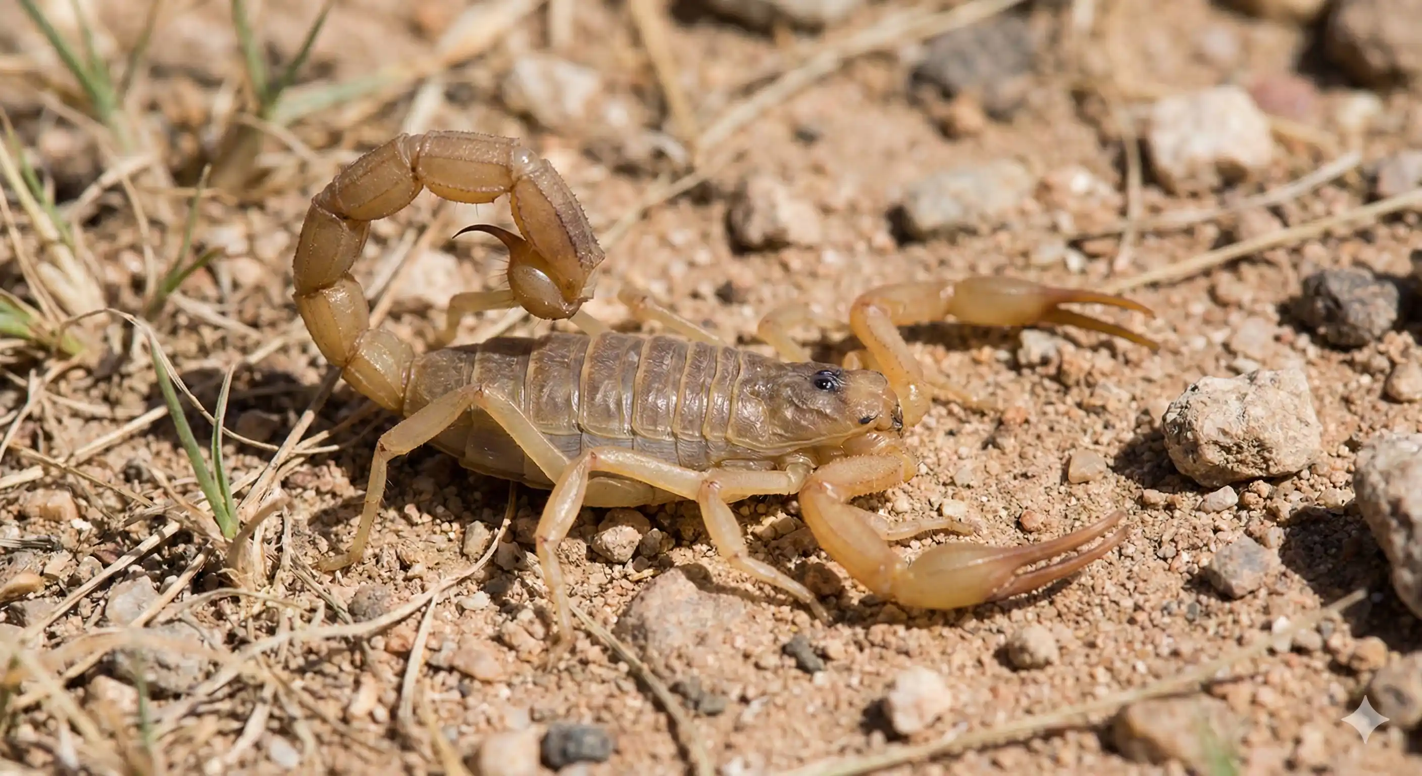 Professional scorpion control technician inspecting and treating residential property for scorpion infestation