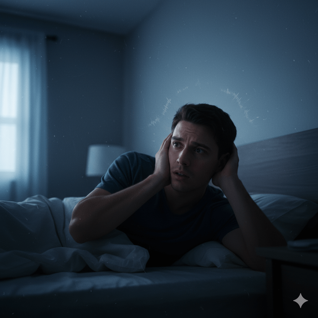 Wall and ceiling areas where mice scratching sounds are heard at night