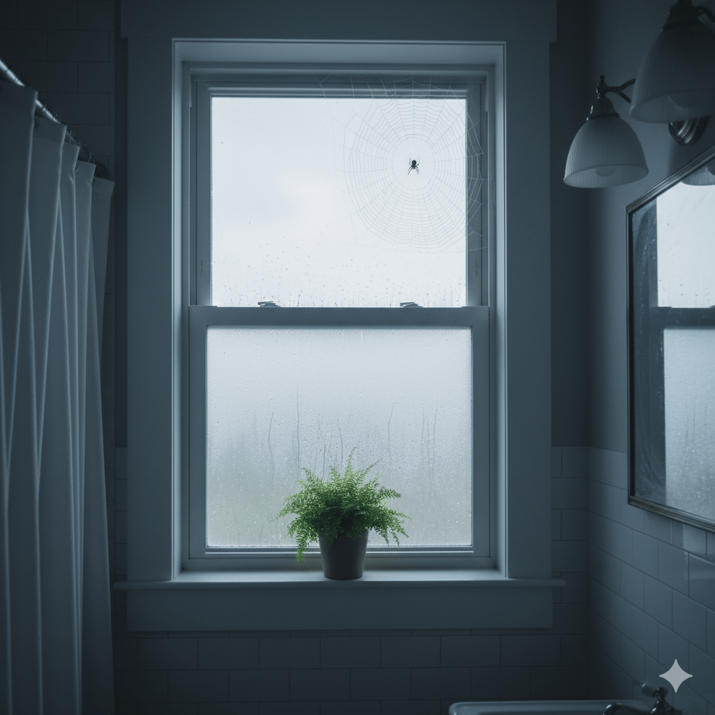 Basement moisture and high humidity areas attracting moisture seeking spiders